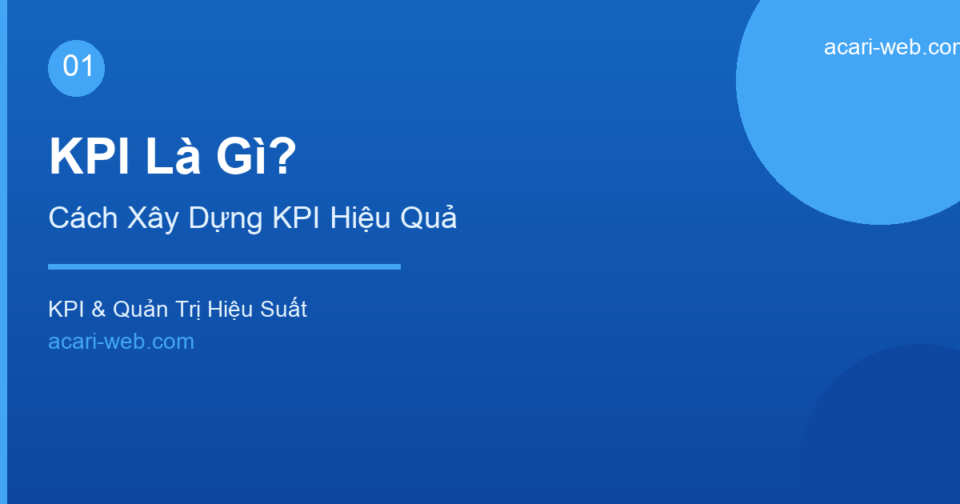 KPI Là Gì? Cách Xây Dựng KPI Hiệu Quả Cho Doanh Nghiệp