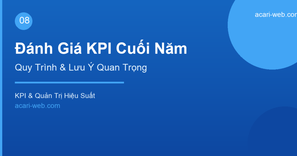 Đánh Giá KPI Cuối Năm – Quy Trình Và Lưu Ý Quan Trọng