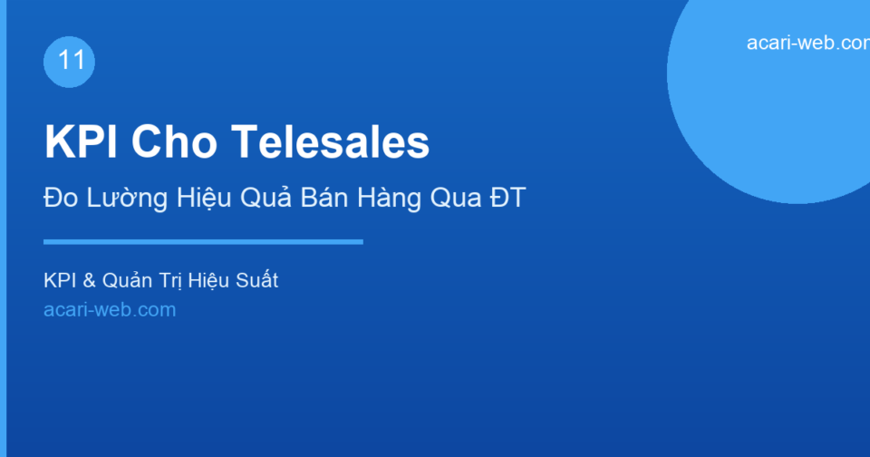 KPI Cho Telesales – Chỉ Tiêu Đo Lường Hiệu Quả Bán Hàng Qua Điện Thoại
